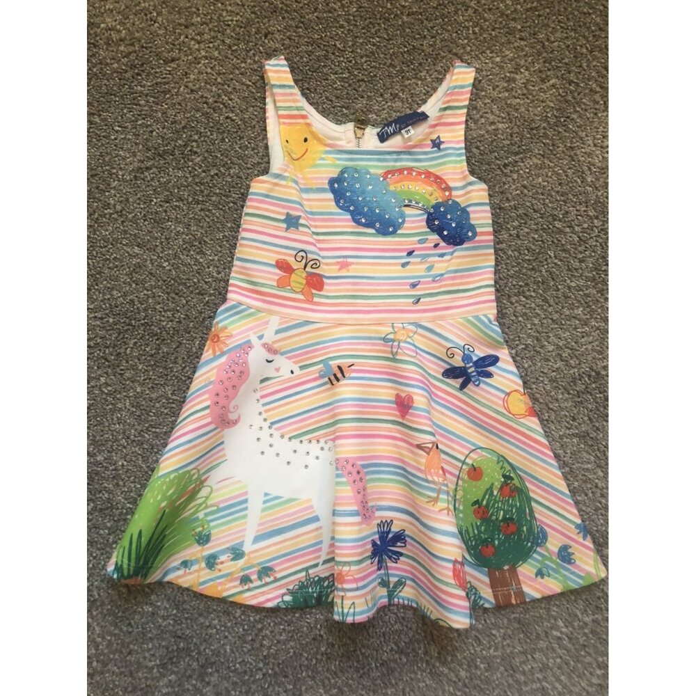 Twirly Girly Unicorns & Rainbows Dress